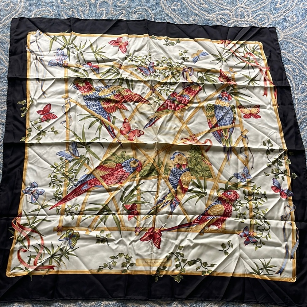Salvatore Ferragamo scarf 33.75x34.75 inches
